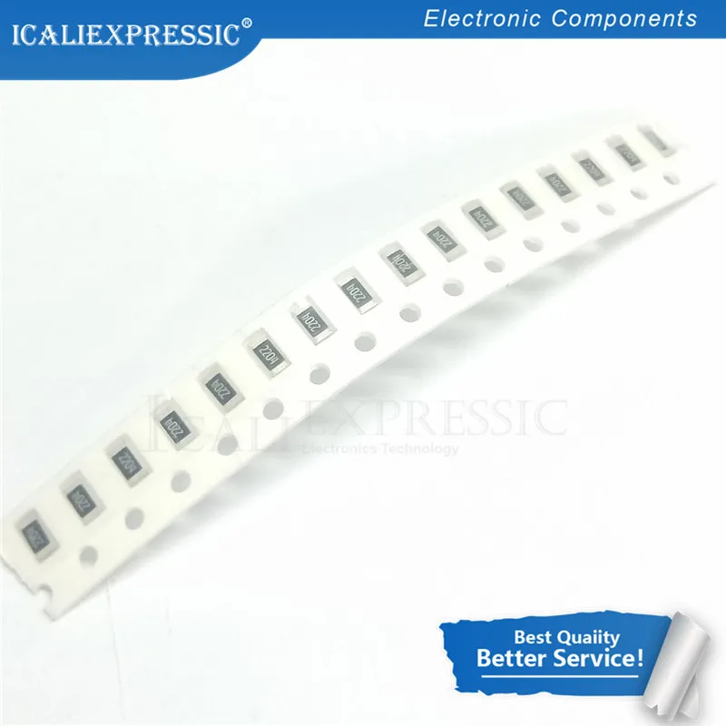 100 шт. 1206 SMD резистор 1% 3 Ом чиповый 0 25 Вт 1/4 3.3R 3R3 | Электронные компоненты и