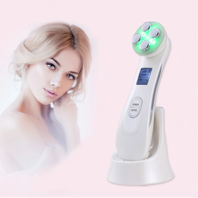 

Facial Mesotherapy Electroporation RF Radio Frequency LED Photon Device Skin Care Face Lifting Tighten Wrinkle Removal Skincare