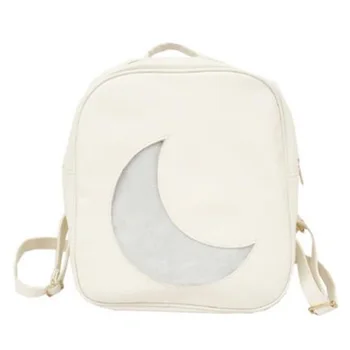 

Casual Backpack Japanese Sweet Cute Girls Transparent Small Bag Mini Student Backpack Backpack