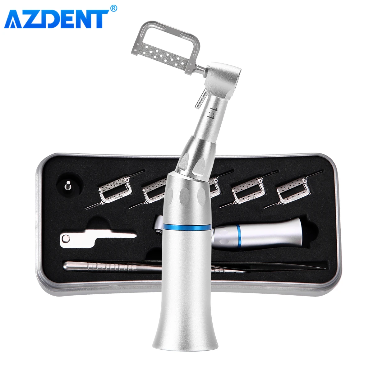 AZDENT Dental 1:1 Reciprocating Interproximal Strip Contra Angle Handpiece Orthodontic Treatment Enamel Gauge Measure Tooth Gap | Красота и