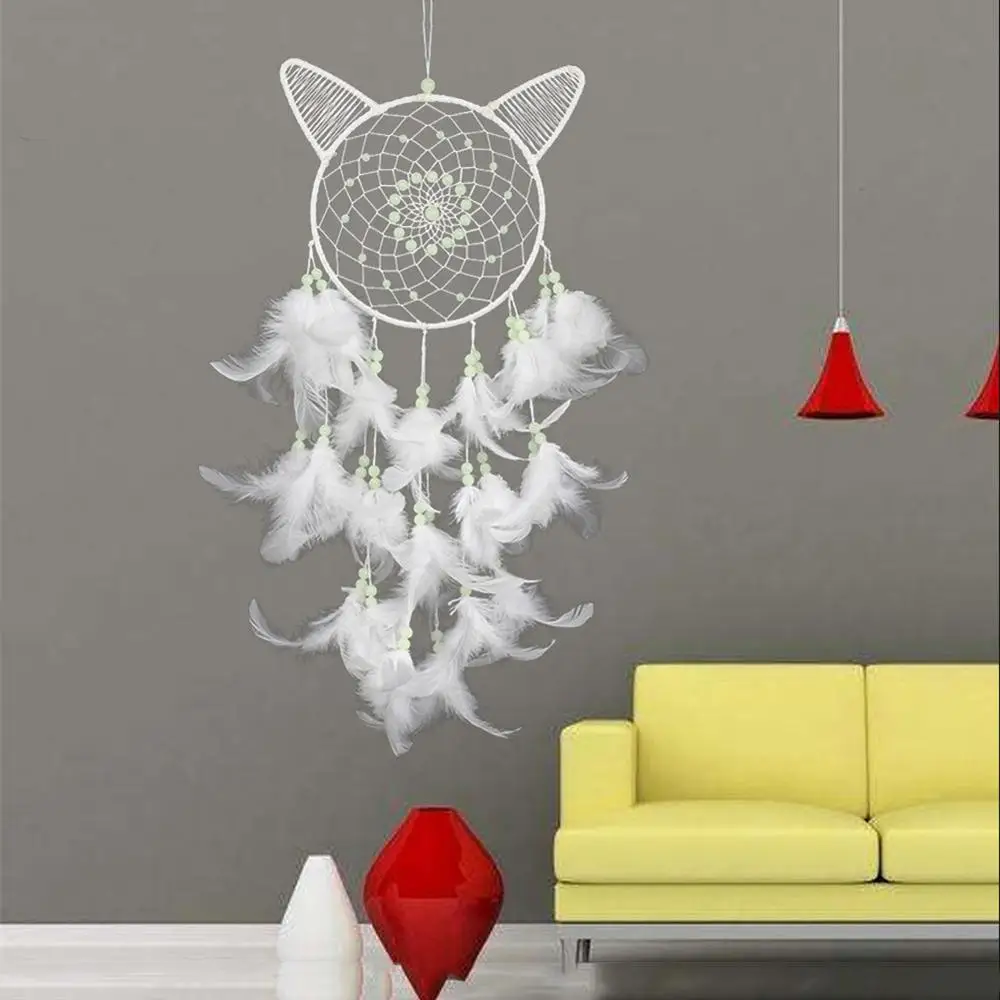 2pcs Fashion Dream Catcher for Kids Glow in The Dark Blue Catchers Owl Decor Home Bedroom Wall Hanging Decorations | Дом и сад