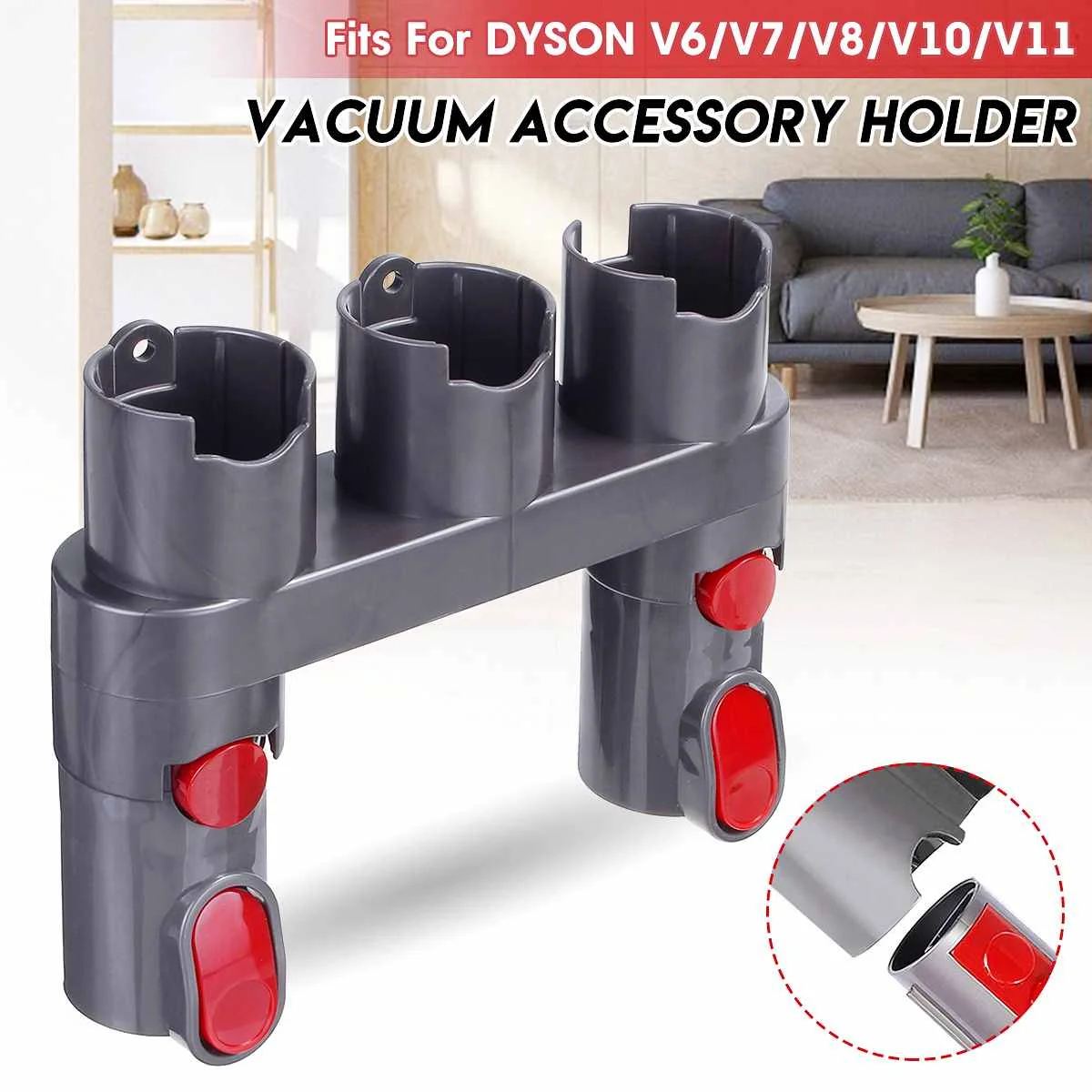 1pcs Storage Bracket Holder Vacuum Cleaner Parts Accessories Brush Tool Nozzle Base Organizer for Dyson V6 V7 V8 V10 V11 | Бытовая