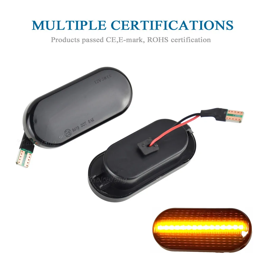 

Led Dynamic Side Marker Turn Signal Light Sequential Blinker Light For VW Golf 3 4 Passat 3BG Polo Bora Vento SEAT Leon Ibiza