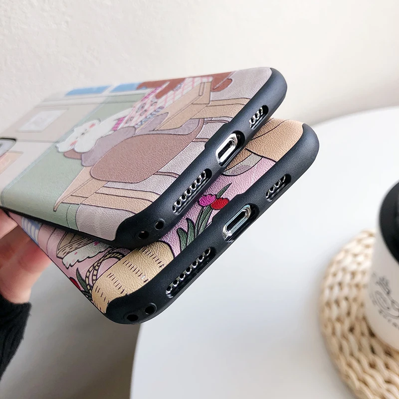 С шелковой текстурой чехол s для huawei P20 P30Lite Mate20 Pro с милыми заячьими матовый чехол для huawei Honor 10 8X V20 20Pro Nova для детей 3, 4, 5, 5i сзади чехол s