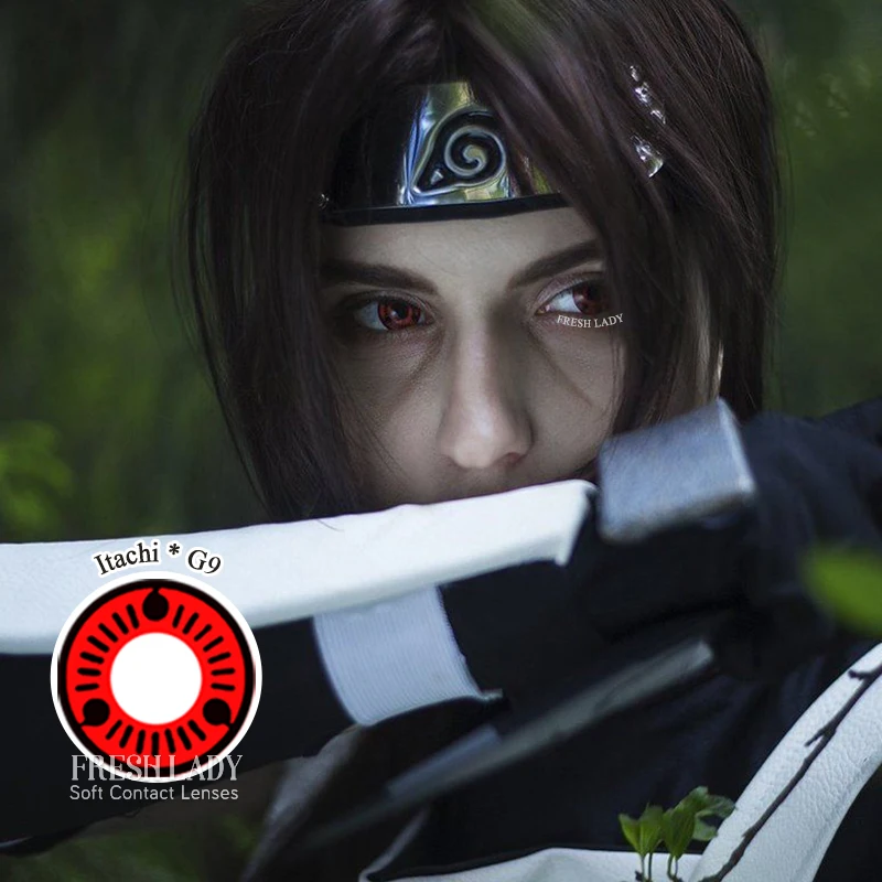 

2pcs Cosplay Color Contact Lenses Uchiha eyes Series Eye Contact Lens Colored Cosplay Cosmetic Contact Lens lentes de contacto
