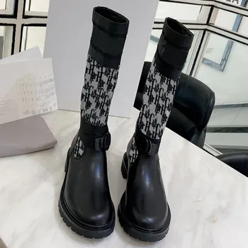 

charedior100 New winter 2021 new Martin boots British style single boots skinny ankle versatile French high top web celebrity sh