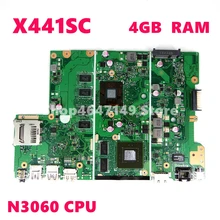 X441SC материнская плата REV2.1 X441SA N3060 Процессор 4 Гб Оперативная память Материнская плата Asus X441S X441SA X441SC материнская плата Тесты ОК