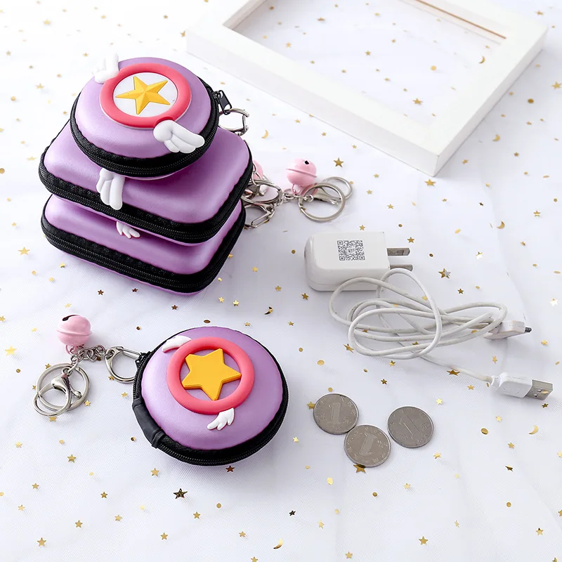 

Cardcaptor Sakura Card Captor Sailor Moon Cute Coin Earphone Container Zipper Case EVA Bag Cosplay Christmas Gift for Girl