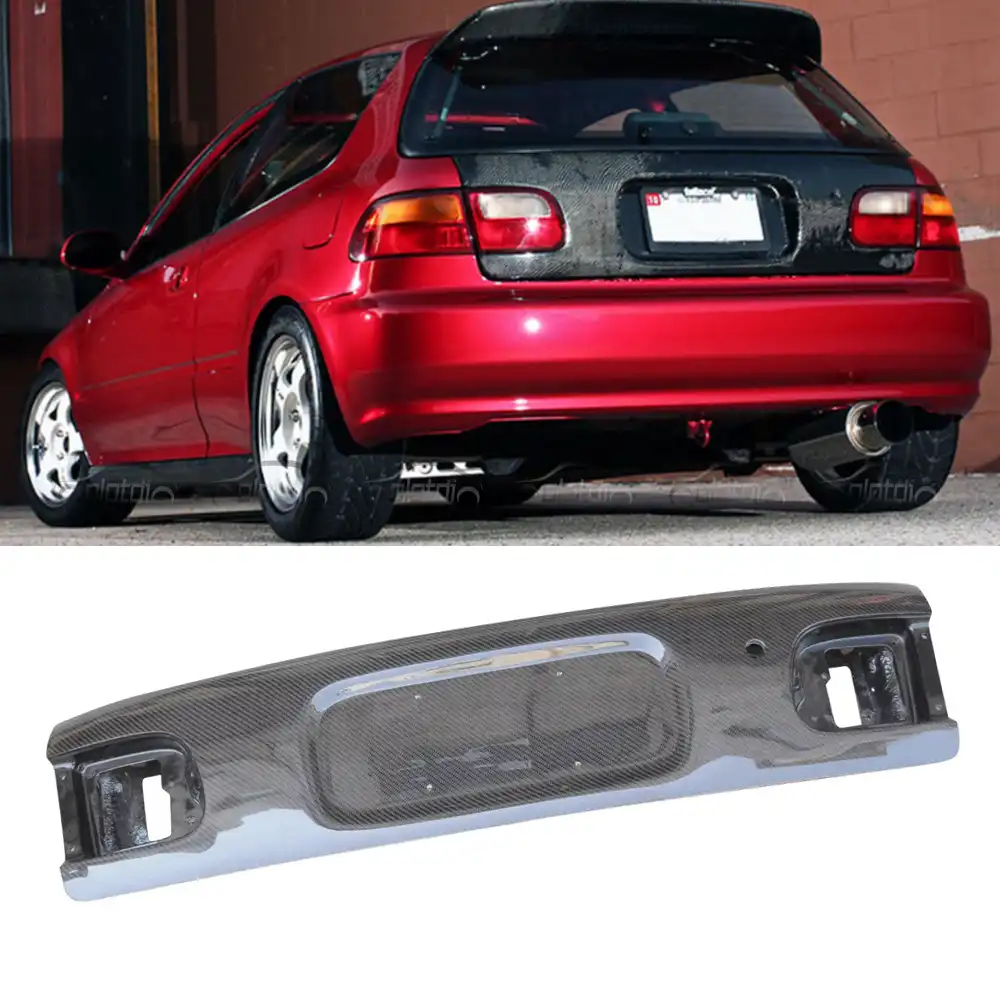 Olotdi Carbon Fiber Rear Trunk Cover Body Kits For Honda Civic 1992 1995 3 Door Car Styling Auto Tuning Accessories Body Kits Aliexpress