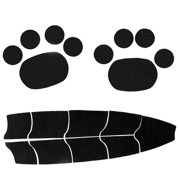 

19Pcs/Set Black EVA SUP Full Deck Traction Pad & Dog Grip Mat for Stand Up Paddleboard Surfboard