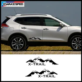 For Nissan X-Trail T31 T30 Car Door Side Decor Stickers Mountain Graphics Off Road Styling Decals (4)_副本