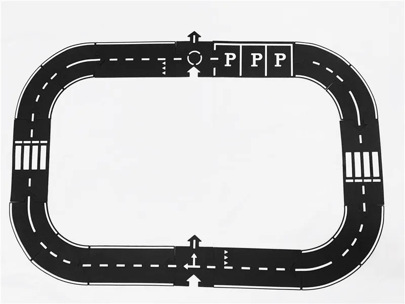 Детские напольные игры, дорожное движение, коврик-головоломка, ковер, сделай сам, железная дорога, гибкий трек, игрушки, набор гоночных дорожек для мальчика, подарки для детей