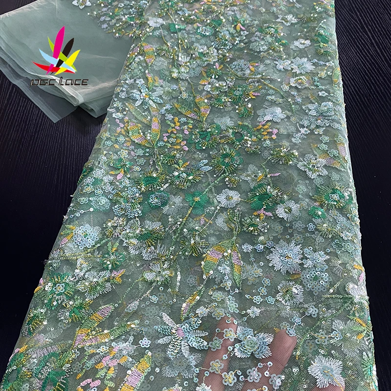 Французская кружевная ткань с блестками 2020 Высококачественная африканская