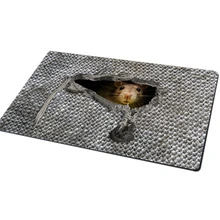 Коврик для входной двери анти-скольжения коврик ковер дверные замки для Гостиная 3D в виде зверушек хлопковые ковер кухня коврики на открытом воздухе