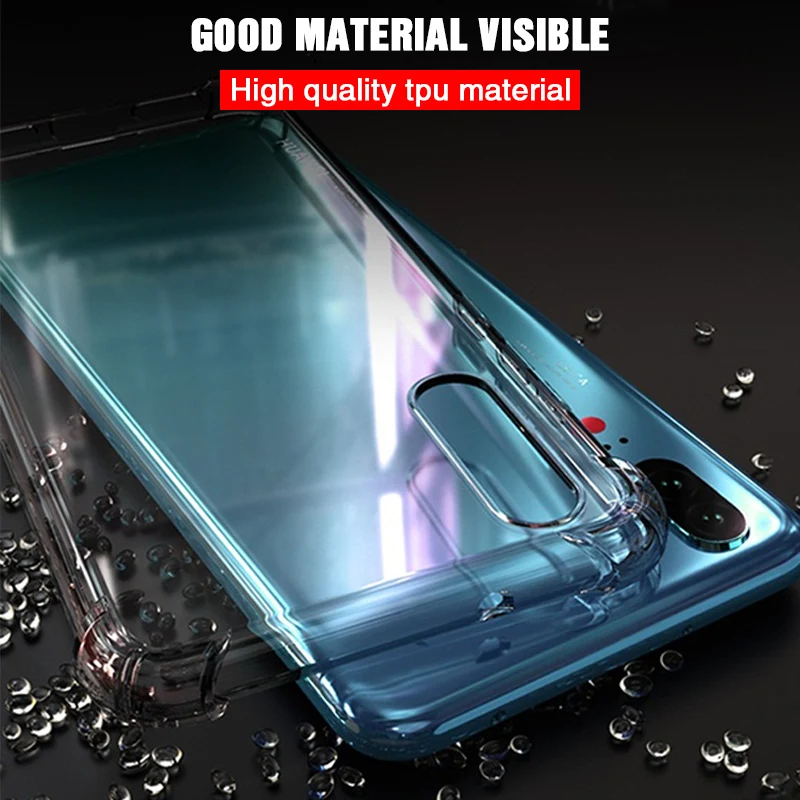 Crystal Clear Airbag Shockproof Silicone Phone Case - Soft & Durable Protection