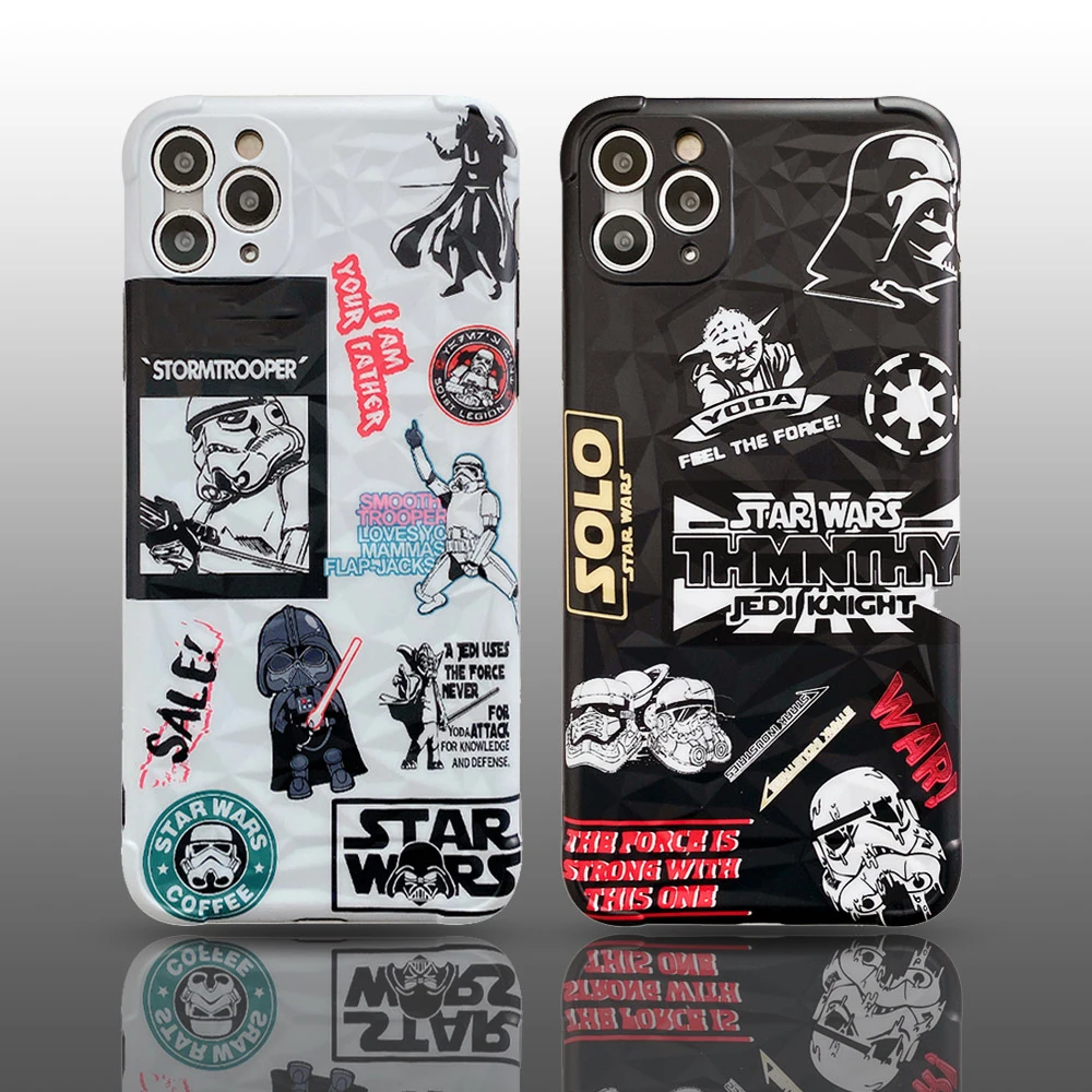 Luxury Star War Stormtrooper Phone Case For iPhone 11 Pro Max XR X XS 7 8 Plus Cartoon Cool Protective Back Cover Cases |