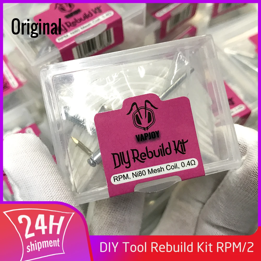 

2 коробки VAPJOY DIY набор для ремонта инструментов RPM 2 RBA сетчатая катушка испаритель головки резистор Vape нагреватель сопротивление сердечник для NORD4 Scar P3 P5