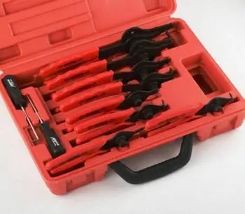 

New Snape Ring Plier Set 11pc Mechanic PRG Circlips w/Case Car Truck Motorcyclv