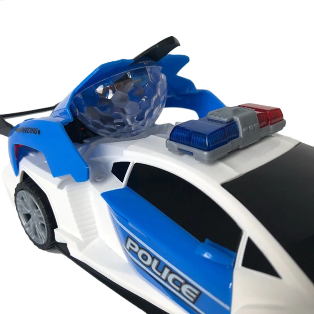 360 градусов циркулярные диски крутое освещение музыка Дети Электронные полицейские автомобили игрушки Ранние развивающие Игрушки для маленьких мальчиков детские подарки