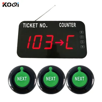 

433.92mhz Waiting Room Number System Queue Management System Show Ticket Counter Number for Bank Service Center