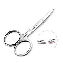 100 шт Профессиональные ножницы для ногтей Маникюр для ногтей бровей нос ресницы ножницы для кутикулы изогнутые педикюр макияж инструменты