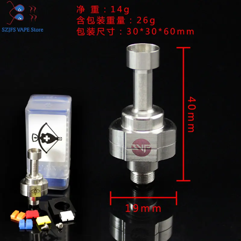 

e cigarette rda SXK SVT CROSSBOW RBA MTL modular AFC in PC-ABS 1.2mm air inlet hole airflow tobacco 19mm Atomizer vs gtr kayfun