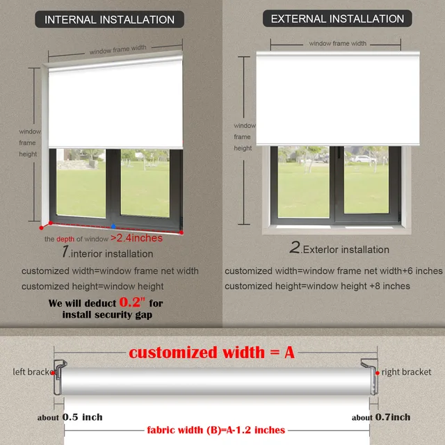 Upgrade your window coverings with Motorized or Manual Roller Shades with Pictures Blackout Window Blinds and create a cozy atmosphere in your home.