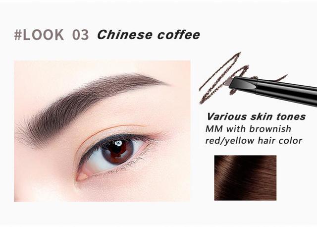 Head Eyebrow Pencil Ultra Fine Triangle Long Lasting Waterproof 5 Colors Eye Brow Pen Tint Mascara Make Up Enhance Brown