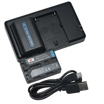 

DSTE Dual Slot Charger with 2PCS NP-FM50 NP-FM55H Battery for Sony DCR-DVD100 DVD100E DVD101 Camera