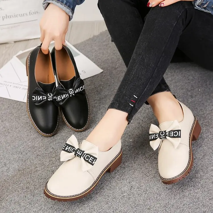 

Hot Selling Retro Semi-high Heeled Shoes 2020 New Style Korean-style Versatile Student Network Red WOMEN'S Shoes England Chunky-