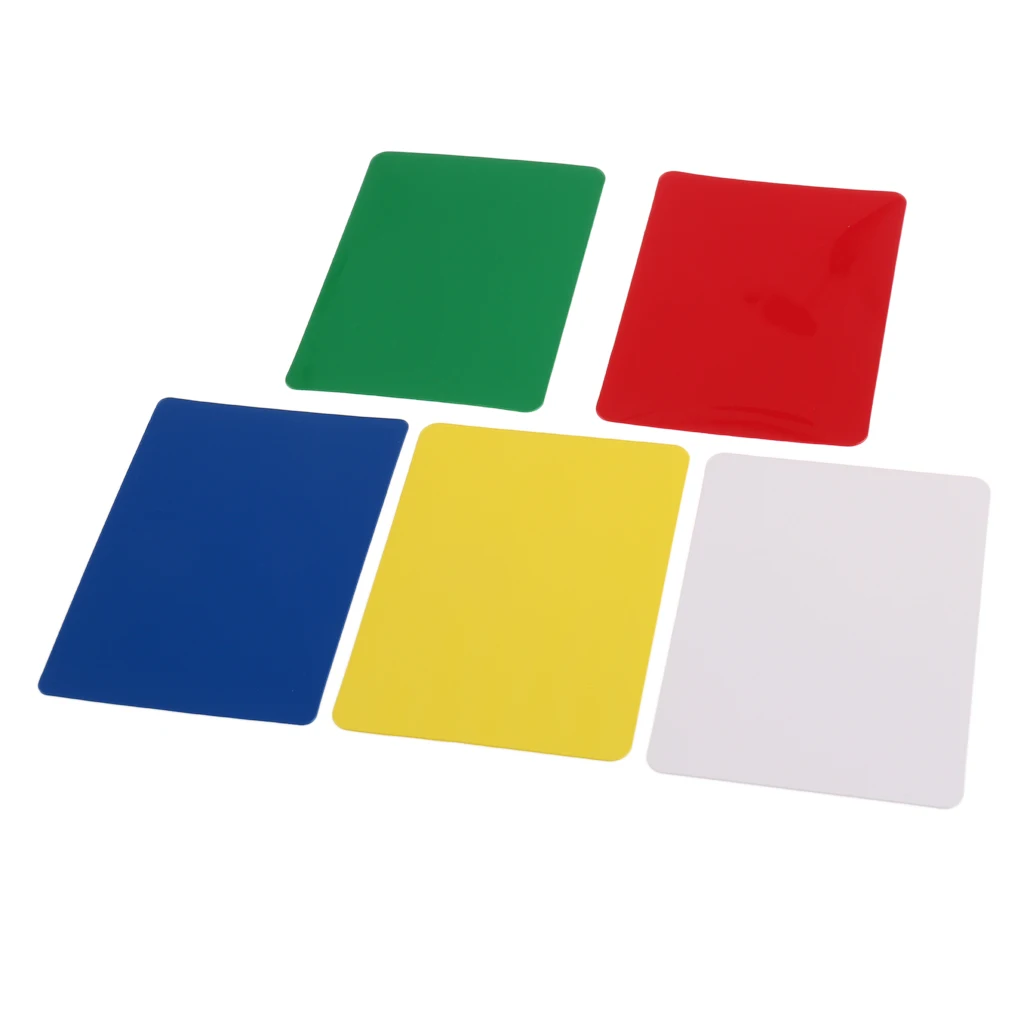 Pack of 10 Plastic Poker Size Cut Cards 5 Color Choices Party Game Accessory Casino Collectables