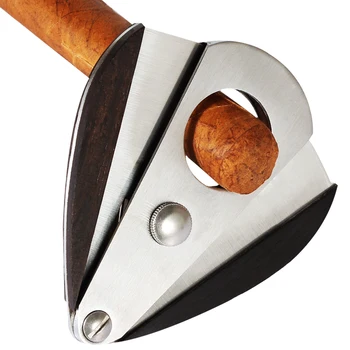 

Galiner Metal Cigar Cutter Sharp Guillotine Wood Tobacco Cutting Stainless Steel Cigar Sccissor Cutter for Cigar Accessories