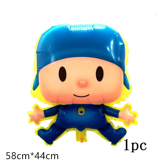 POCOYO детей с днем рождения поставки мультфильм собака слон малыш душ Мальчики украшения шар посуда чашка тарелка - Цвет: 1pc