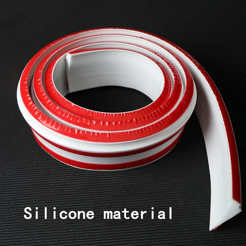 Barrera De Agua De Silicona Para Suelo - 3 Metros, Altura 8 Cm, Ideal Para Duchas Sin Bordillo Y Separación Seco/Húmedo