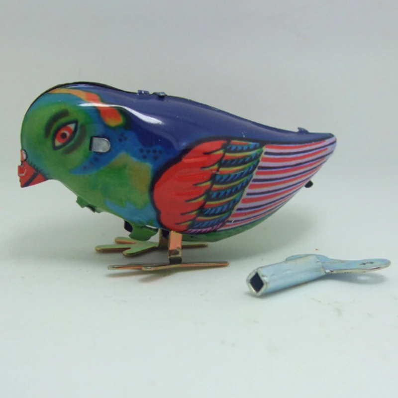 Заводная игрушка для птиц пекающая песня Magpie детский подарок железо 8 × 4 × 5 см с ключом оловянный классический, в ретро стиле ветряная распродажа