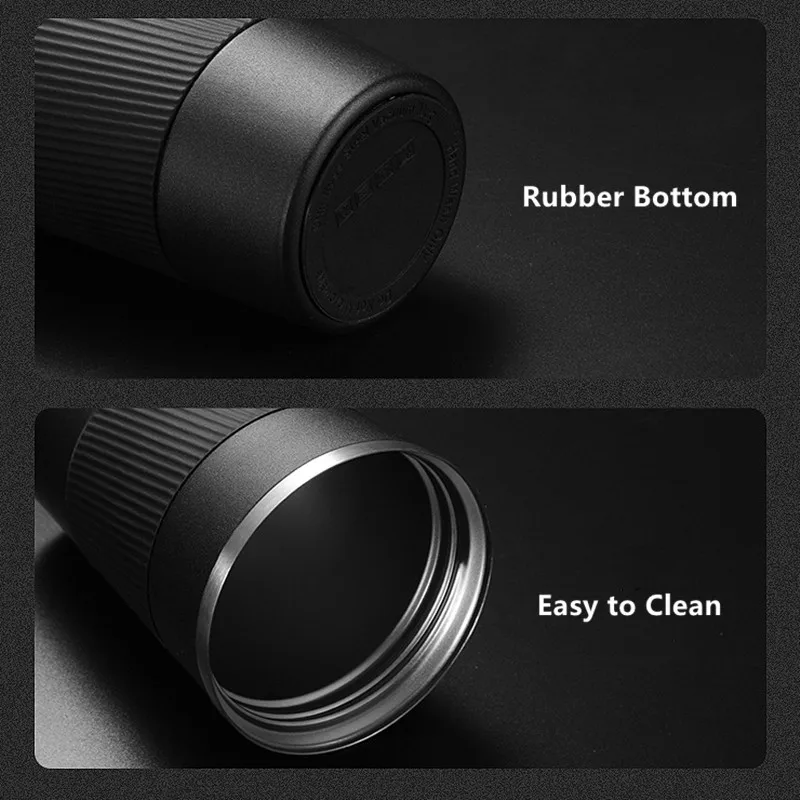380ml/510ml Double Stainless Steel Coffee Thermos Mug with Non-slip Case Car Vacuum Flask Travel Insulated Bottle 5