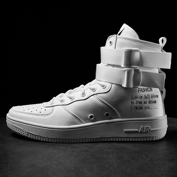 

Male Sneakers Running Shoes Men Autumn Winter 2019 Footwear Men's White Shoes Army Boots Flats Men Hip Hop Shoes