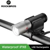 ROCKBROS Bike Bicycle Light Waterproof IPX6 USB Rechargeable 18650 3000 MAh Power LED 1000 Lumen Bank Flashlight MTB Accessories ► Photo 1/6