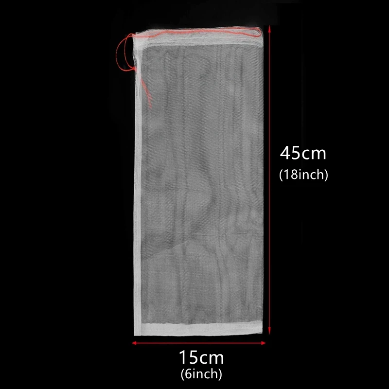 50 Pcs Fruit Bag Protection Insects Bug Net Barrier Bag Mesh Fruit Tree Protection Bags for Tomatoes Apples Grapes Grow Bags 
