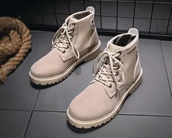 

Martin boots men's casual casual thick-soled shoes 2019 winter fashion boots men's high-top shoes