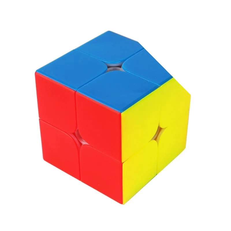 Stickerless YuXin Little Magic 2x2x2 волшебный куб ZhiSheng 2x2 профессиональный скоростной скручивающийся пазл, развивающие игрушки для детей - Цвет: Stickerless