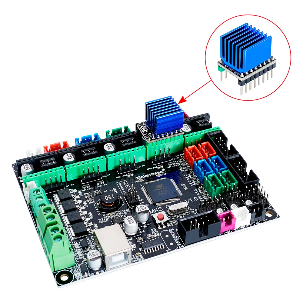 SGen_L 용 매우 조용한 3D 프린터 부품, TMC2225 스테퍼 모터 드라이버, TMC2208 TMC2209 교체, RAMPS 총 5 개