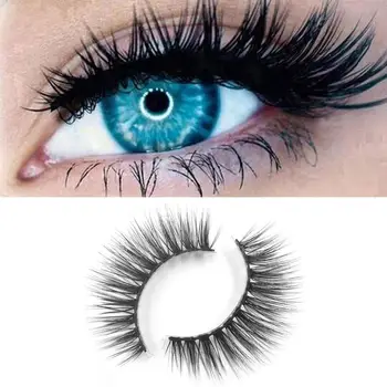 

10 Pairs 3D Soft Mink False Eyelashes Extension Thick Long Makeup Eye LashesNatural Reusable Stripless Eyelashes