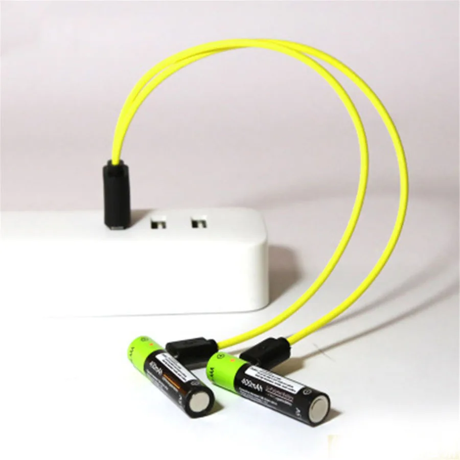 

ZNTER AAA Rechargeable Battery 1.5V 400mAh USB Rechargeable Battery Universal Lithium Polymer Bateria With Micro USB Cable