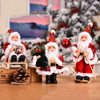 

Christmas Tree Decorations Santa Claus Doll Pendant Ornaments Navidad 2021 New Year Christmas Decorations Xmas Gifts for Kids