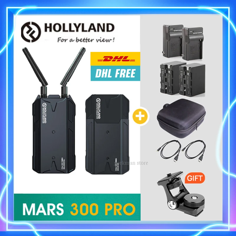 Передатчик изображений Hollyland 300 PRO беспроводной с длинным расстоянием для iPhone Xs mini