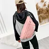 Riñonera estilo Harajuku Hip Hop Unisex, bolso de hombro de lona de gran capacidad, cruzado ► Foto 2/6