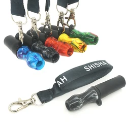 1Pcs Resin Hookah Mouthpiece With Hang Rope Jade Mouth Tips Shisha Chicha Accessories Narguile Boquillas Cachimba Tobacco Pipe
