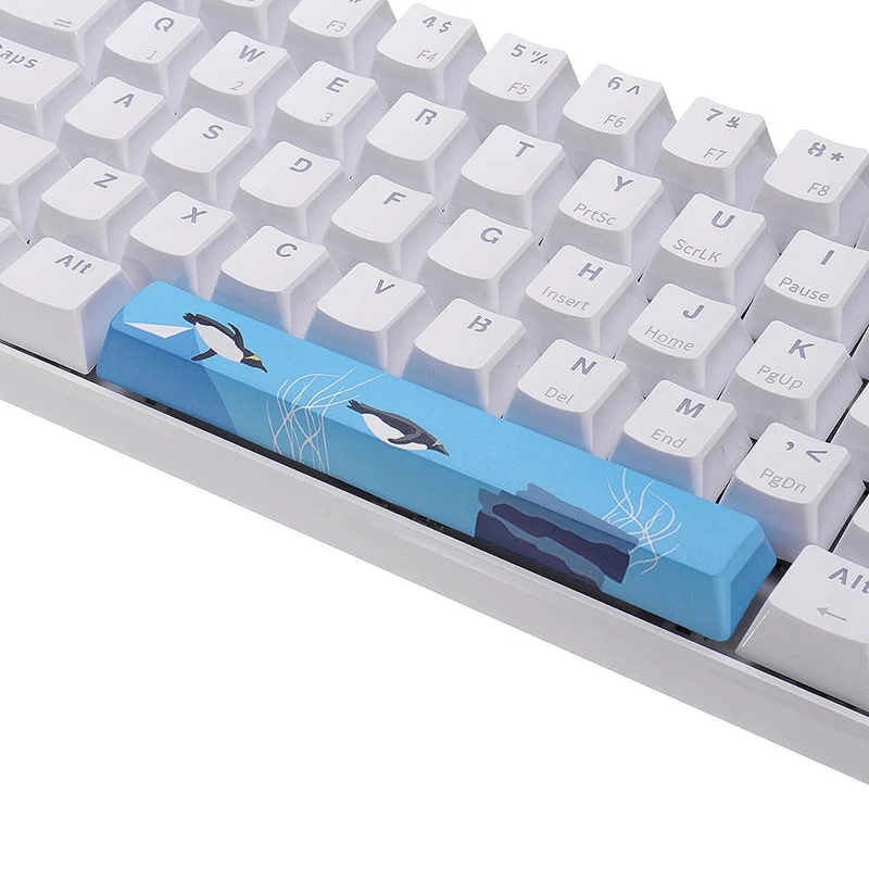 AAAJ-PBT Space Keycaps механическая клавиатура DIY Keycap(6.25U Space Keycap)-Пингвин океана