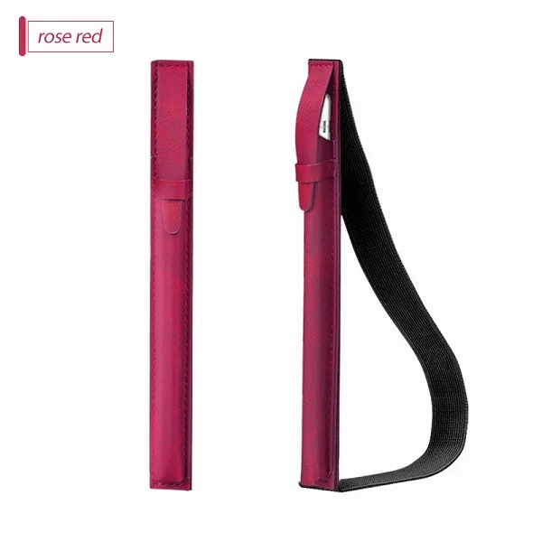 Чехол для Apple Pencil, бандажный держатель для iPad Pencil, полиуретановый чехол, чехол для планшета, стилус, 360, полный защитный чехол, сумки - Цвета: RED